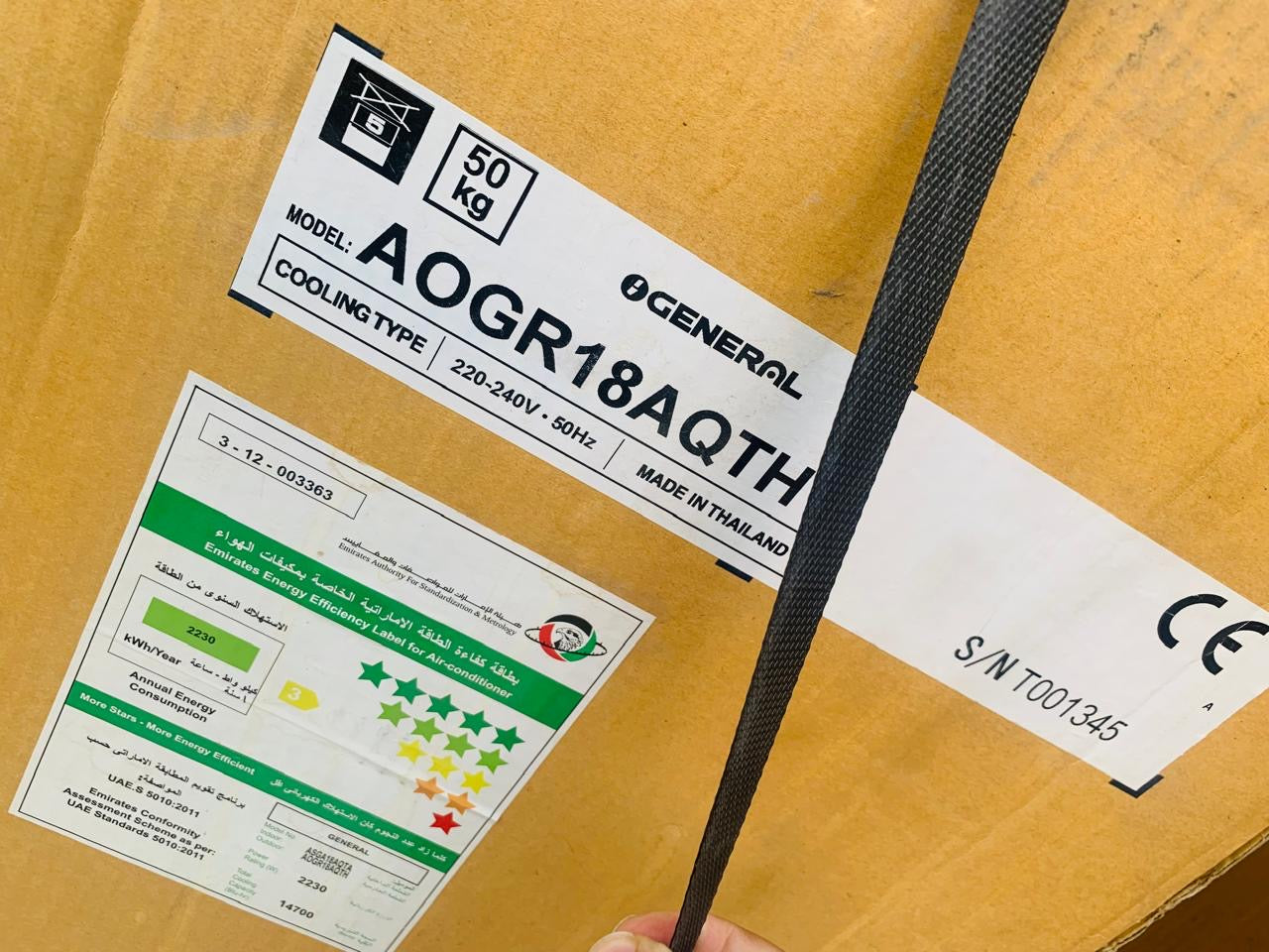 General Split AC ASGA18AQTH AOGR18AQTH Made in Thailand